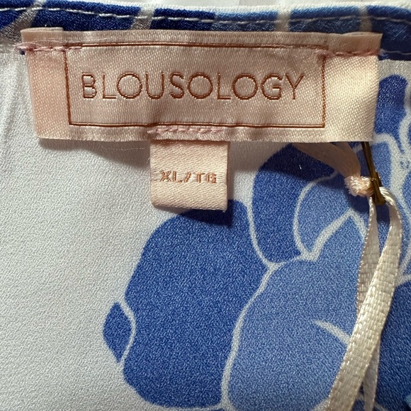 NWT Blousology top blouse semi-sheer cross-over size XL - Picture 4 of 6